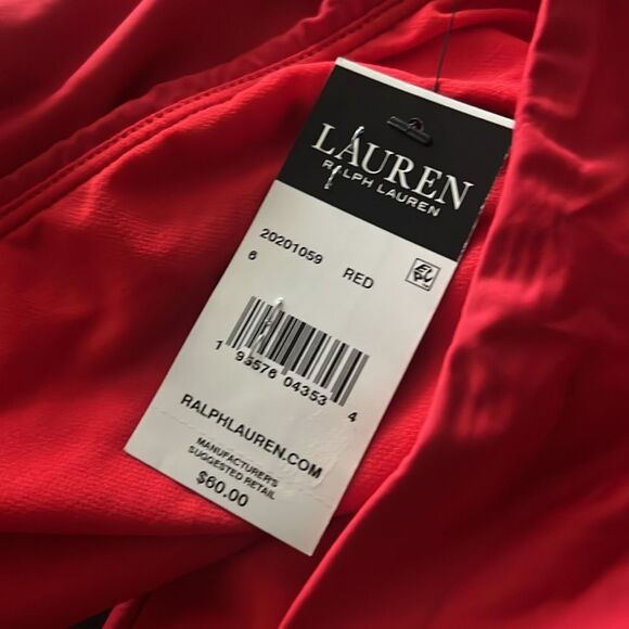 Lauren Ralph Lauren Beach Club Solid Mid-Rise V-Front Bikini Bottom Size 6, NWT - Picture 5 of 8